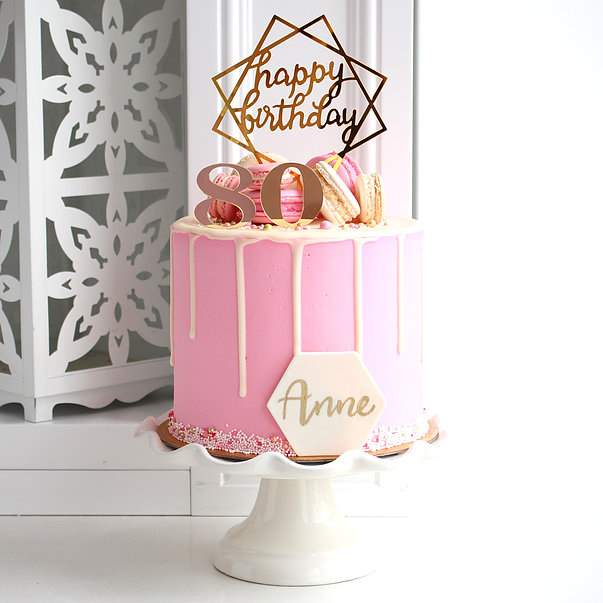 Pink Drip Cake. Photo courtesy of Sweet Philosophy