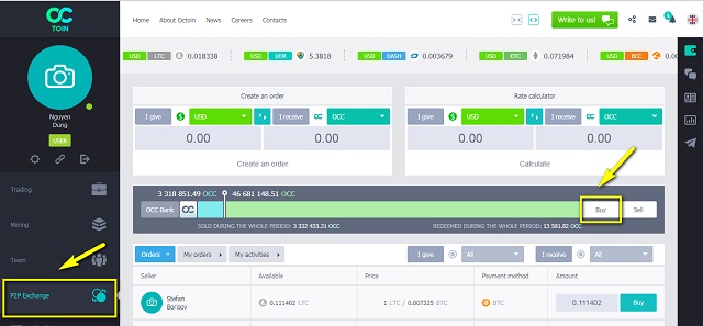 Cách mua Octoin Coin để đầu tư