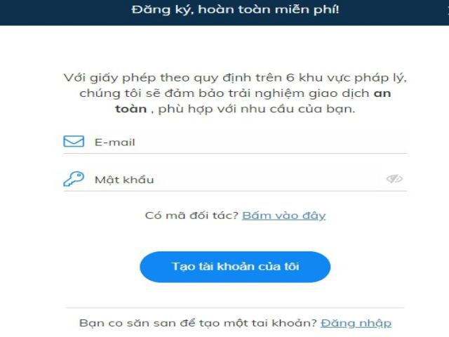 Hướng dẫn đăng ký tài khoản AvaTrade