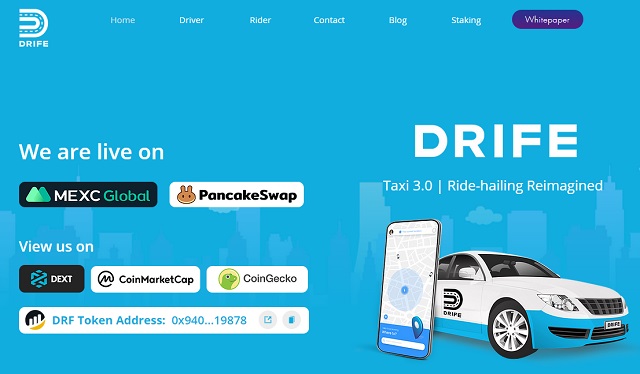 Drife được xem như nền tảng gọi xe phi tập trung đầu tiên trên thế giới ứng dụng công nghệ blockchain