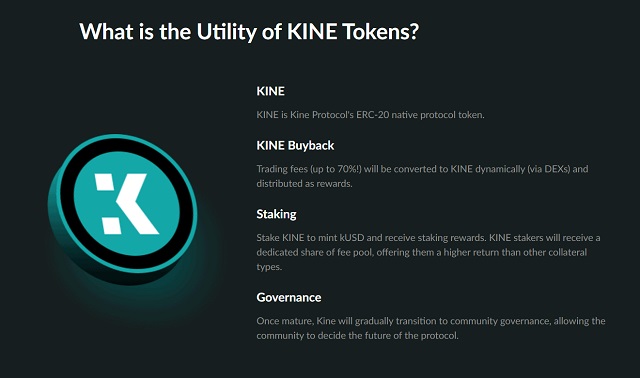 KINE Protocol sở hữu mã thông báo tiện ích với mã giao dịch KINE