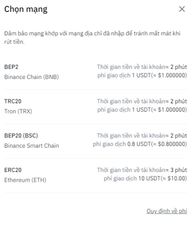 Lựa chọn mạng lưới rút tiền phù hợp