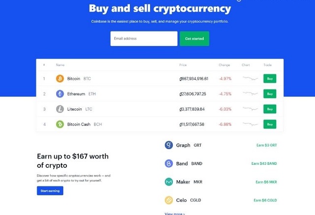 Nhược điểm của Coinbase là số cặp tiền ảo còn tương đối ít