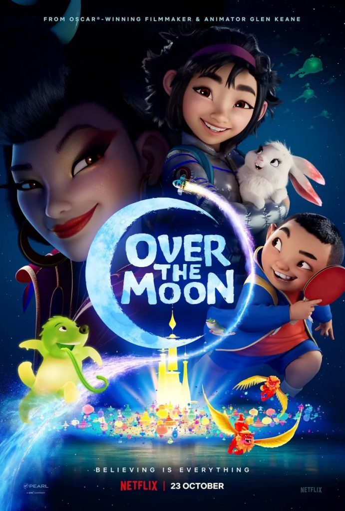 Poster chính thức của “Over The Moon". Photo: Netflix