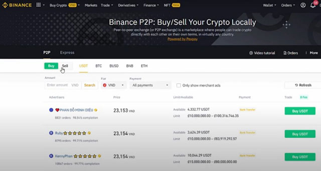 P2P Trading là phương thức mua crypto rất phổ biến hiện nay