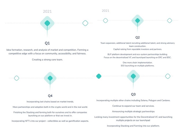 Roadmap - Lộ trình phát triển của dự án qua từng giai đoạn cụ thể trong năm 2021