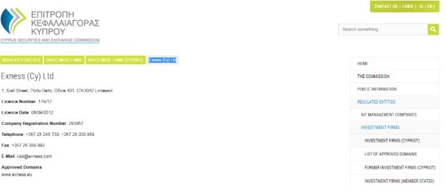 Sàn Exness đã được cấp phép hoạt động bởi FCA và CySec