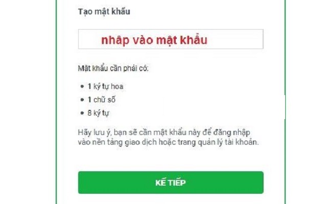 Tạo mật khẩu đăng nhập cho tài khoản