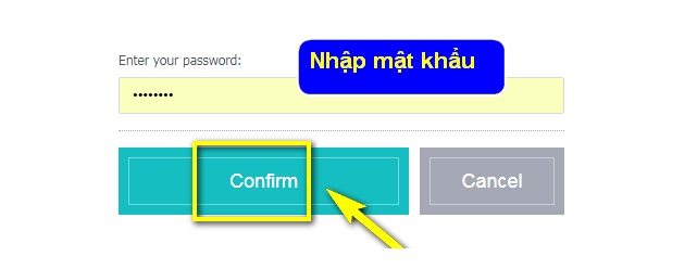 Xác nhận việc bán coin